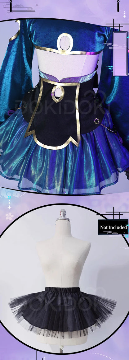 Mikuu Zombie Cosplay Costume DokiDoki-R Women Cute Zombie Dress Chinese Vampire Costume Mikku Halloween