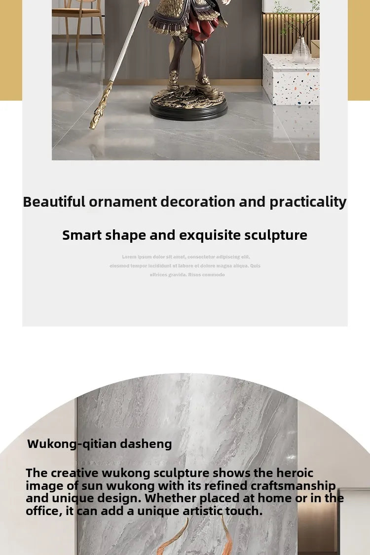 93cm Anime Monkey Figure SonGoku Garage Kit Resin Material Figurine Action Figures Model Children Toy Gift Collectible Figurines