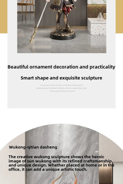 93cm Anime Monkey Figure SonGoku Garage Kit Resin Material Figurine Action Figures Model Children Toy Gift Collectible Figurines