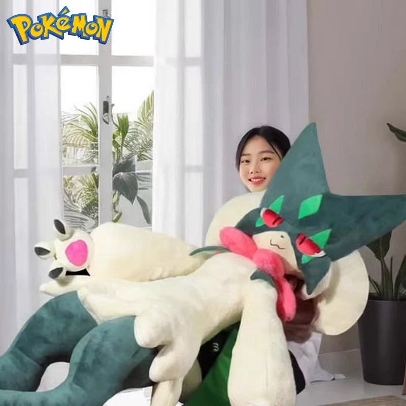 170CM NEW Meowscarada Plushies Pokemon Peluche Kawaii Cartoon Anime Stuffed Ornament Comfortable Soft Doll Children Toy Gift
