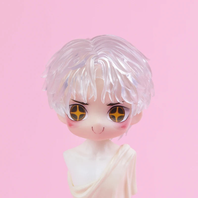 OB11 Transparent Parts Head Shell replacement Korean style Plastic Hair Transparent Replacement Doll Hair Head Mold For Obitsu11