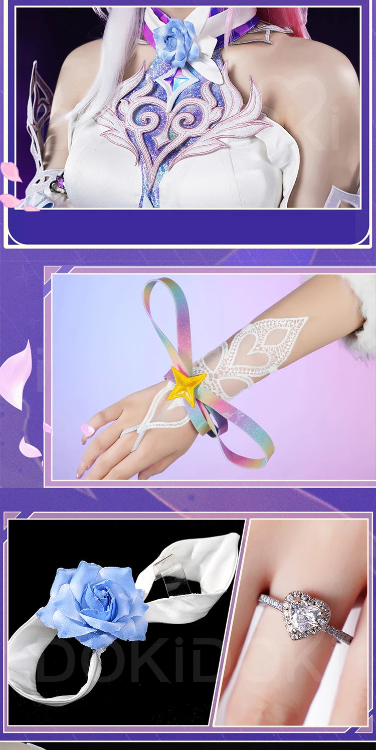 IN STOCK Cyrene Cosplay Costume Game Honkai: Star Rail【S-2XL】DokiDoki-R HSR Cyrene Dress Veil Plus Size