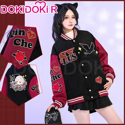 Sylus Doujin Cosplay Costume Game Love and Deepspace DokiDoki-R Men Women Daily Baseball Jacket Sylus Cosplay Coat