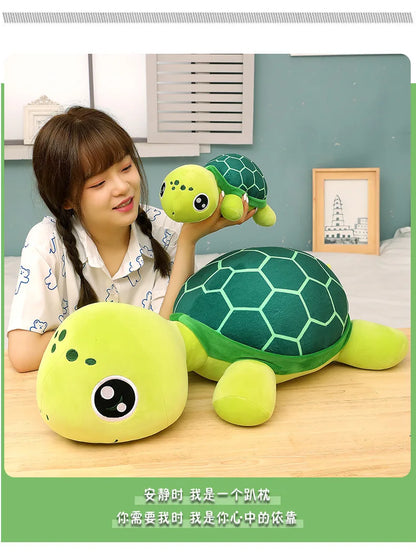 30-70cm Lovely Big Eyes Tortoise Plush Doll Toy Kawaii Soft Stuffed Animal Cushion Cartoon Small Sea Turtles Dolls for Kids Gift