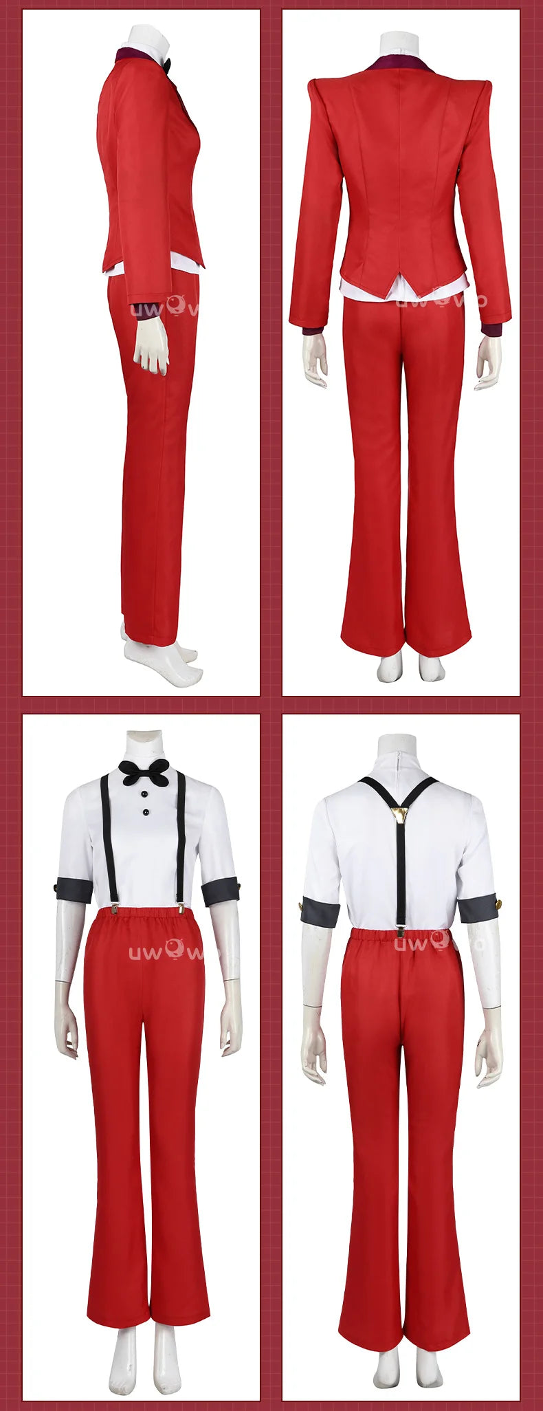UWOWO Collab Series: Charlie Morningstar Charlotte H Hotel Cosplay Costume Red Uniform