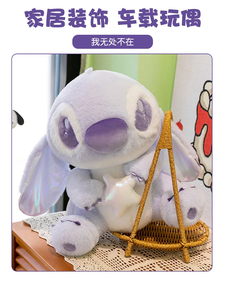 80CM Large Big Size Disney Stitch Cartoon Anime Plush Stuffed Doll Room Decoration Children Pillow Cute Peluche Ornaments Gifts