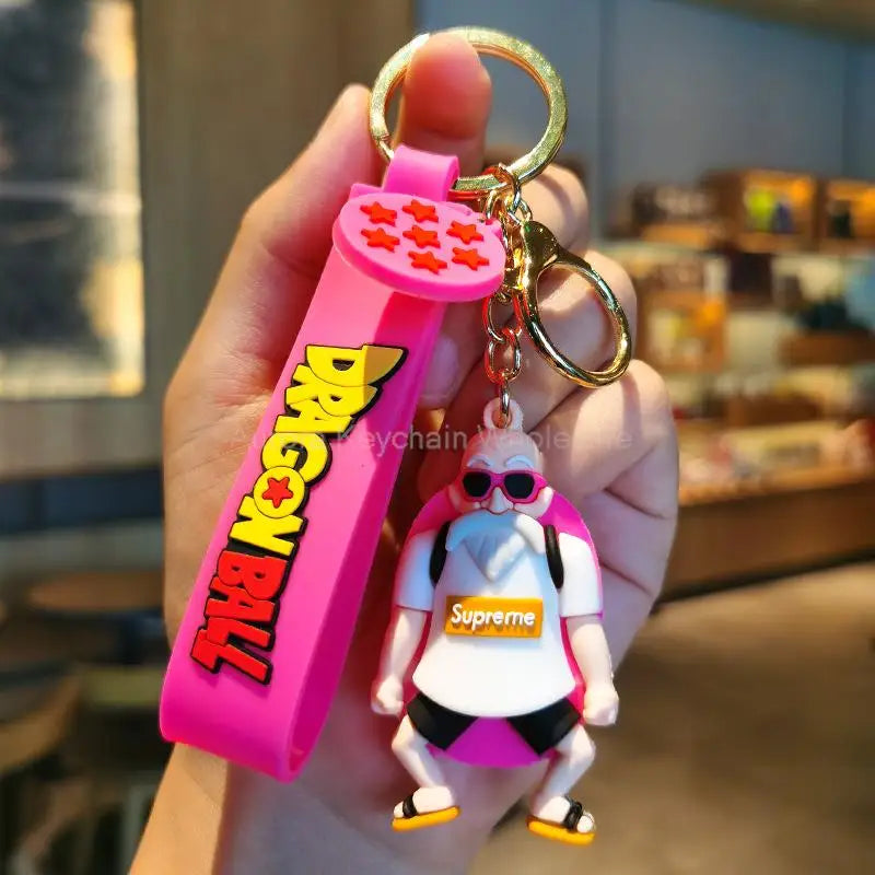 Anime Kawaii Dragon Ball Keychain Z Super Saiyan Son Goku Bulma Broly Piccolo Majin Buu Series Car Pendant Keyring Kid Toys Gift