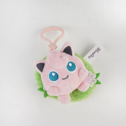 Animal Pokemon Pikachu Eevee Bulbasaur Charmander Jigglypuff Squirtle Kawaii Plush Toys Pendant Keyring Keychain Birthday Gifts