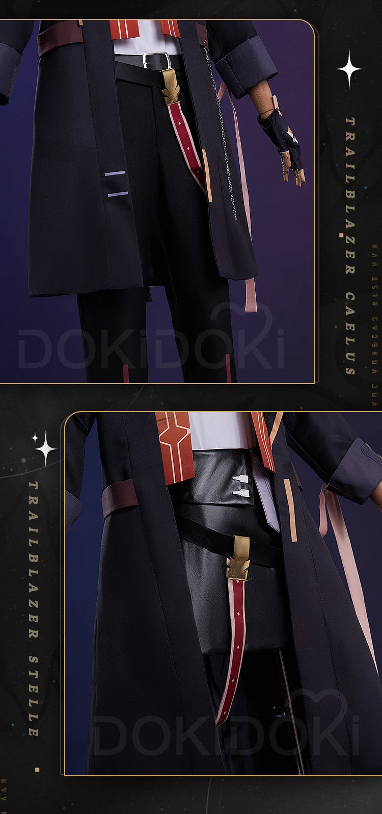 IN STOCK Trailblazer Stelle/Caelus Cosplay Game Honkai: Star Rail Cosplay【S-3XL】DokiDoki-N Trailblazer Costume Shoes Plus Size
