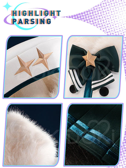 Mikuu Cosplay Costume DokiDoki-R Mikku Women Cute Winter Costume Snow Mikuu Cosplay