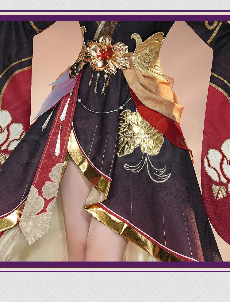 IN STOCK Fugue Cosplay Costume Game Honkai:Star Rail DokiDoki-SR Honkai Women Costume Tingyun Fugue Cosplay Ears Tail Christmas