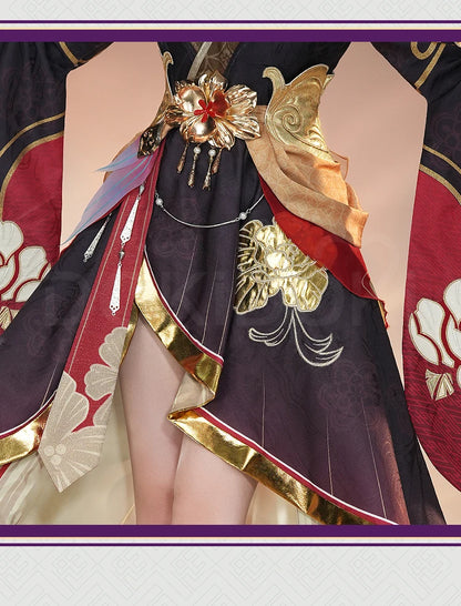 IN STOCK Fugue Cosplay Costume Game Honkai:Star Rail DokiDoki-SR Honkai Women Costume Tingyun Fugue Cosplay Ears Tail Christmas