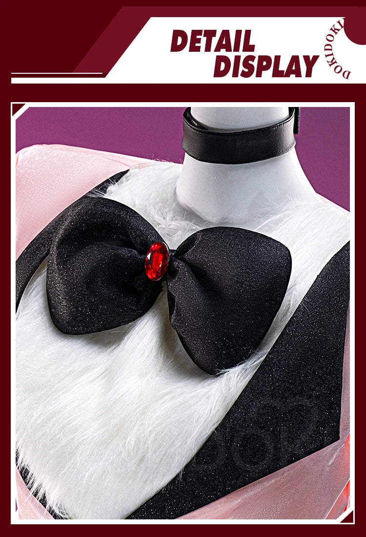 IN STOCK Angel Cosplay Costume Anime Cosplay【S-3XL】DokiDoki-SR Women Pink Uniform Angel Demon Cosplay Wig Plus Size Halloween