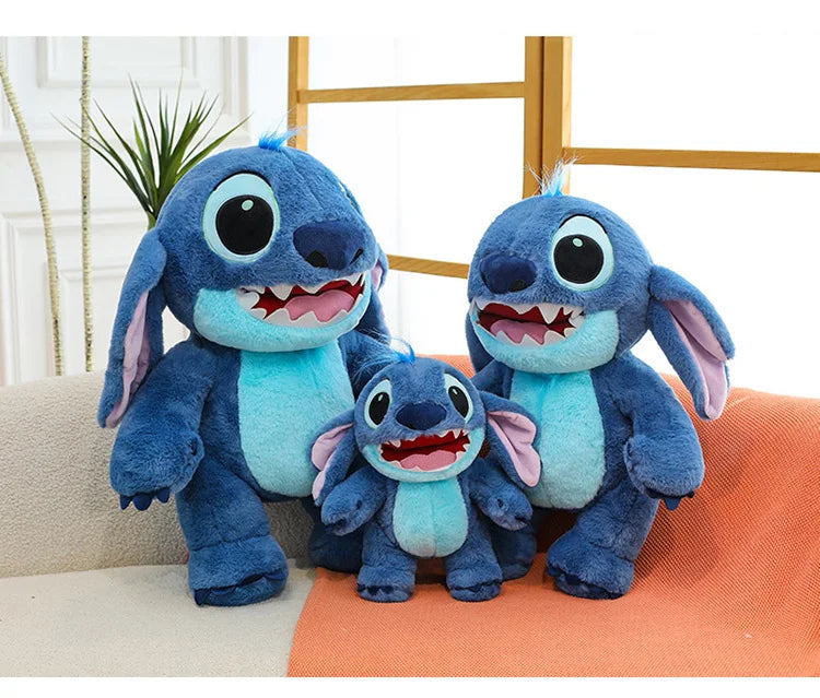 60cm Big Size Disney Stitch Cartoon Anime Plush Stuffed Doll Room Decoration Peluche Pillow Kawaii Plushies Ornaments Gifts