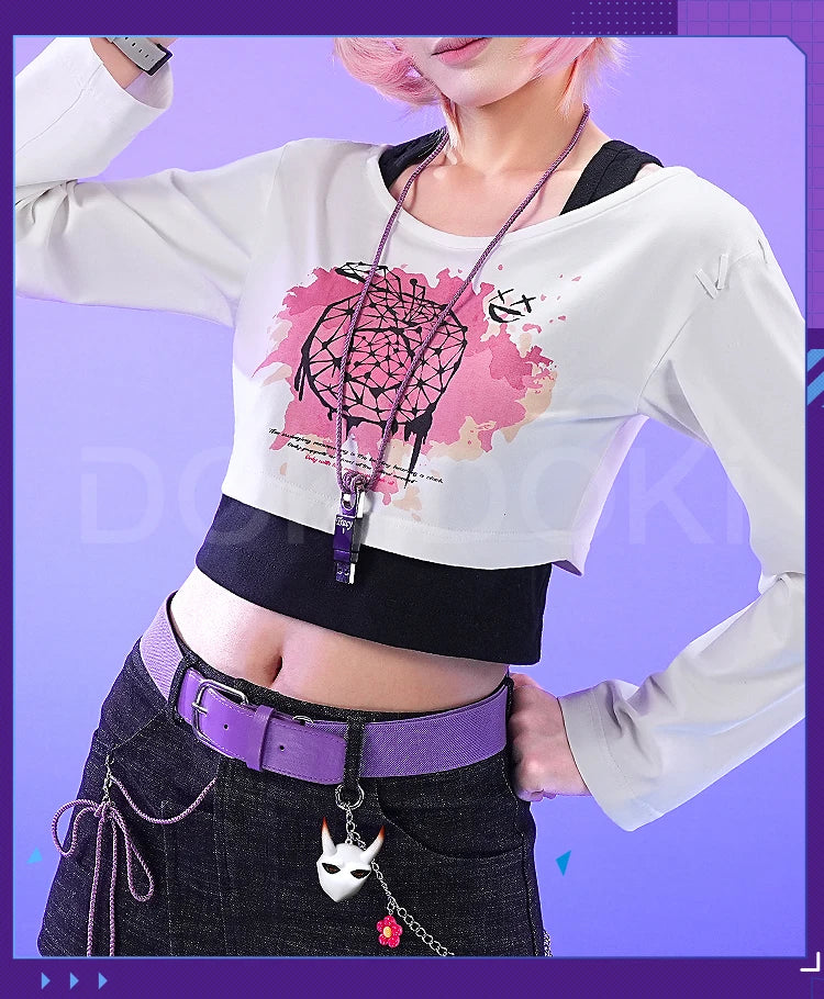 Tracy Reznik Mechanic Cosplay Costume Game Identity V DokiDoki-SR Phantom Girl Lock Core BLK Tracy Women Dress Cosplay