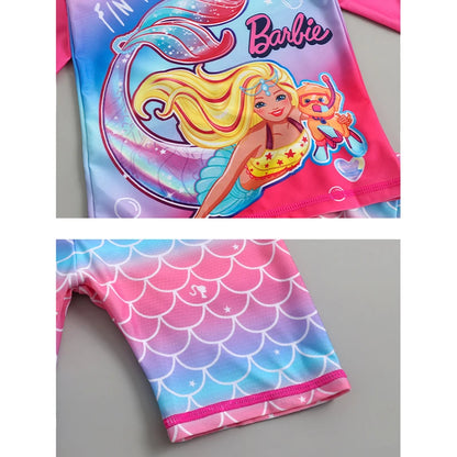 2025 Boy Girl Swimwear Swim Suits Sun Protective Long Sleeve Dinosaur Unicorn Children Swimsuits Bathing Suit Kids Swimming Suit