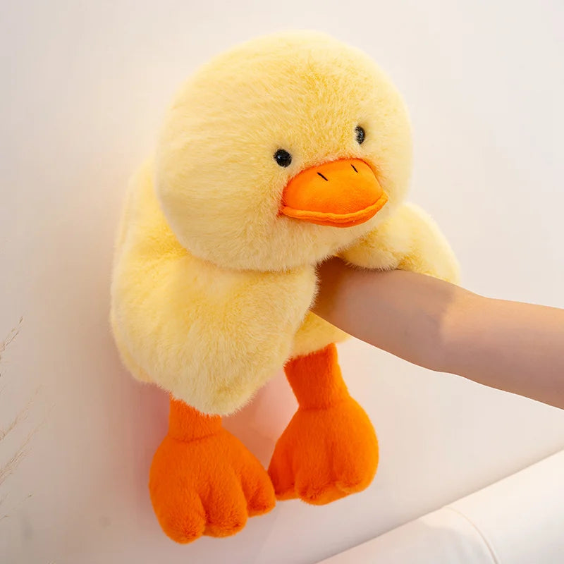 30-60cm Fluffy Large Sleep Pillow Super Soft Duck Plush Toy Cozy Lying Stuffed Animal Yellow Duck Plushies Hug Pillow Cushion
