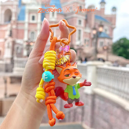Zootopia Cartoon Character Injection Molding 3D Keychain Premium Design Anime Themed Accessories Collectible Toy Figures Gift