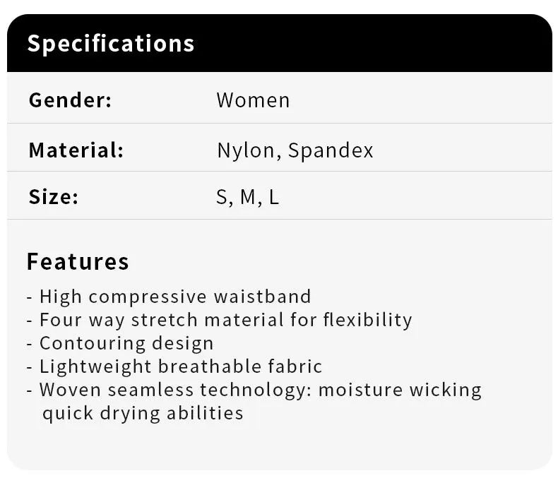 The Codex Seamless Yoga Sport Women’s Push Up Fitness Leggings Ankle-Length Gym Pants - black / M