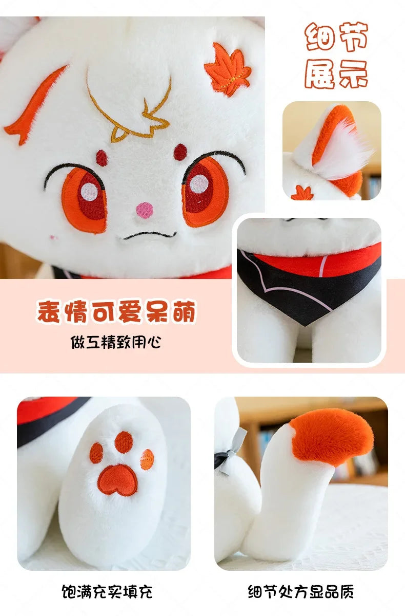 Kawaii Kazuha Cat Plush Toys Game Figure Dolls Game Peripheral Accompany Sleep Toy Creative Home Decoration Game Lover Kid Gifts