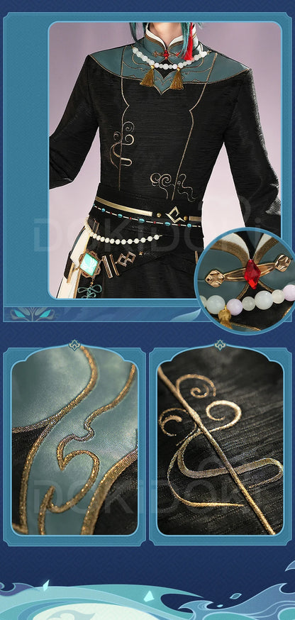 IN STOCK Xiao Doujin Cosplay Costume Game Genshin Impact Cosplay DokiDoki-SR Xiao Cosplay Men Chinese Style Doujin Costume