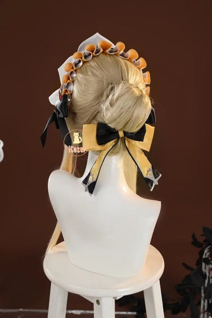 Genshin Impact Sandrone Cosplay Costume Wig Marionette Dress Headwear Eleven Fatui Harbingers Halloween Women Girls Role Play