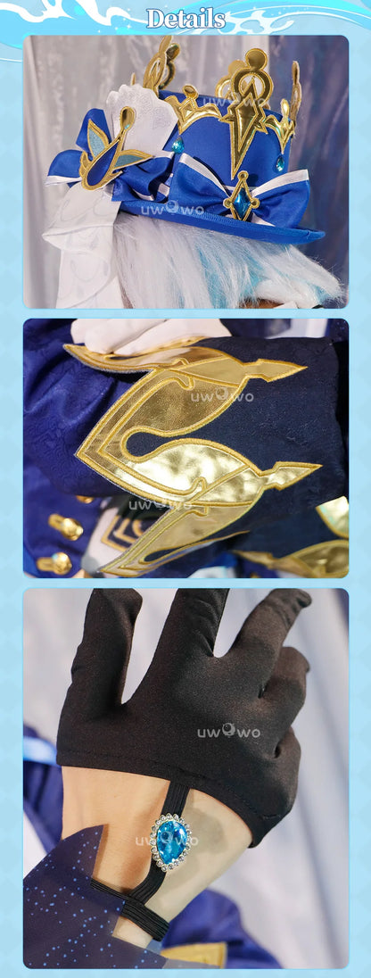 UWOWO Collab Series：Furina Cosplay GAME Genshin Impact Furina Focalors Hydro Archon Fontaine Rococo Furina Cospaly Outfit