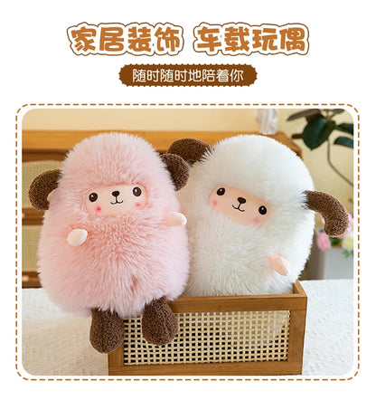 Sheep Doll Plush Toy Cute Sheep Soft Stuffed Animal Sleeping Pillow Cushion Christmas Gifts for Kids and Girls