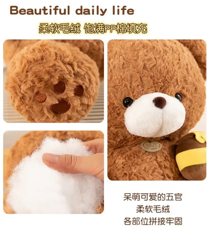 Hot 30-50CM Kawaii Cartoon Anime Honey Pot Teddy Bear Animal Doll Cute Plush Toy Children's High Quality Stuffed Toy Pillow