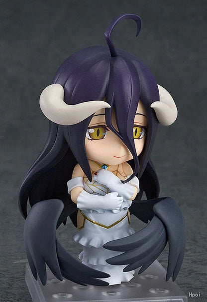 10cm #642 Albedo Anime Figure OverLord #631 Ainz Ooal Gown Action Figure Sexy Girl Figurine PVC Collection Model Doll Toys