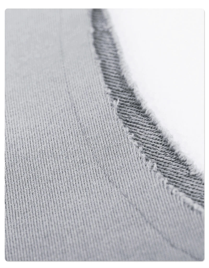 ZODF Summer Autumn Man Washed Sleeveless Hoodies For Men Unisex Loose Edge Distressed 380gsm Cotton Hooded Pullovers HY1097