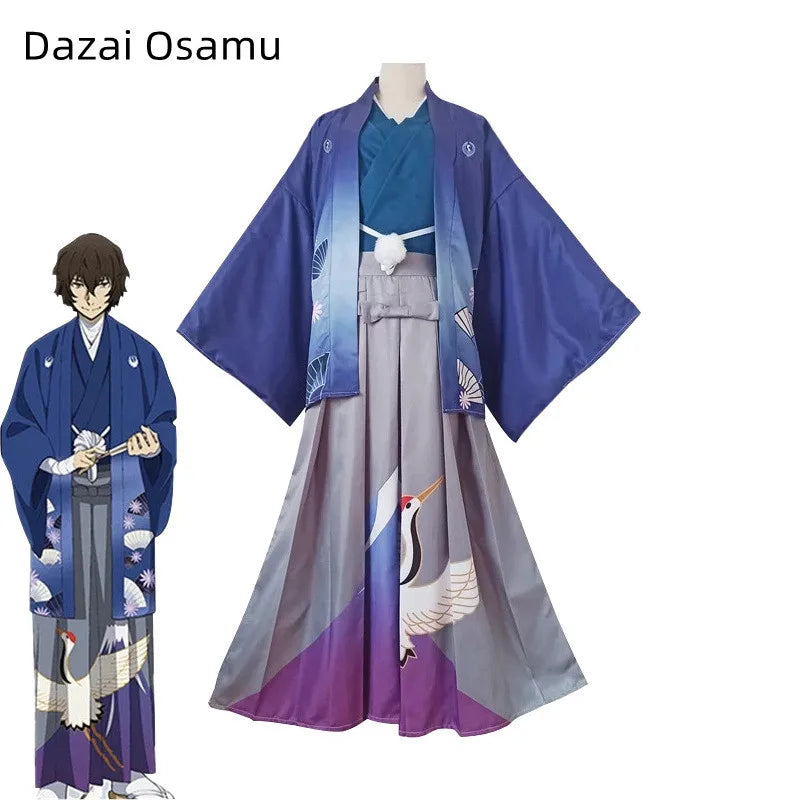 Bungo Stray Dogs Cosplay Costume Unisex Polyester Kimono Set - 00A / M