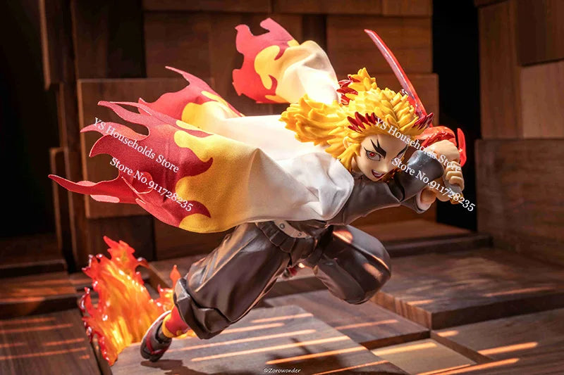 1/12 Rengoku Kyoujurou Anime Figure Mini Red White Cloak Toys Clothes Accessory For 6" Demon Slayer Shf Figma BUZZmod Soldier