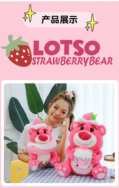 45/60/90cm Super Big Size Lotso Kawaii Disney Anime Plush Stuffed Doll Cartoon Decoration Plush Pillow Children's Holiday Gifts