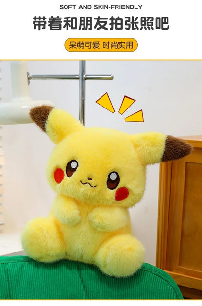 35/45/60CM Pikachu Pokémon Plushie Cartoon Anime Kawaii Peluche Comfortable Soft Doll Cushion Children Room Decoration Toy Gift