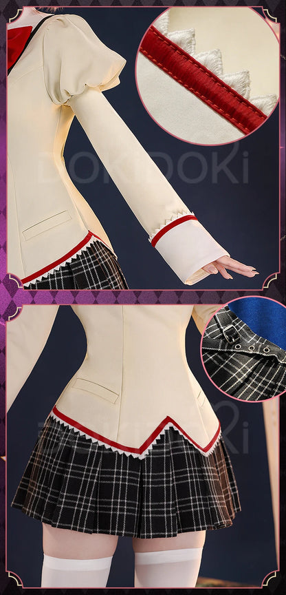 IN STOCK Madoka Akemi Tomoe Mami Cosplay Anime DokiDoki-SR Women Cute Costume Uniform