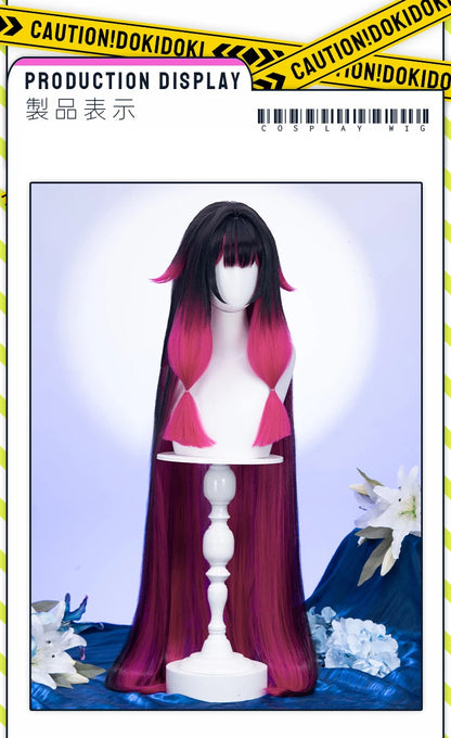 IN STOCK 120CM Columbina Wig Game Genshin Impact DokiDoki Fatui Harbinger Columbina Cosplay Women Cute Halloween Wig Free Cap
