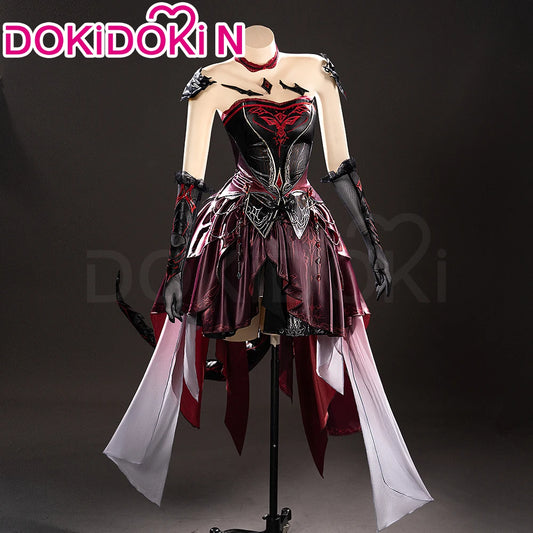 IN STOCK Abyss Lord MC Hunter Game Love and Deepspace【XS-3XL】DokiDoki-N Red Dress Qinche Sylus Cosplay Plus Size