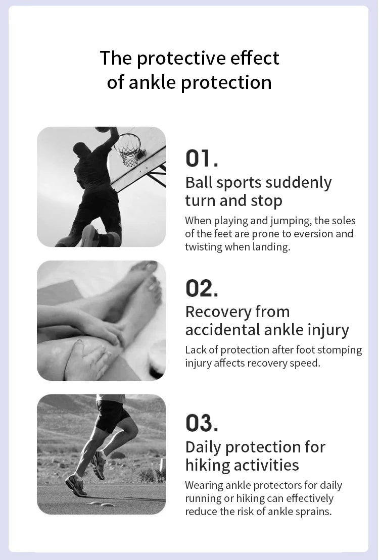 1pc Pressurized Bandage Ankle Support Ankle Brace Protector Foot Strap Elastic Belt Fitness Sports Gym Badminton Accessory