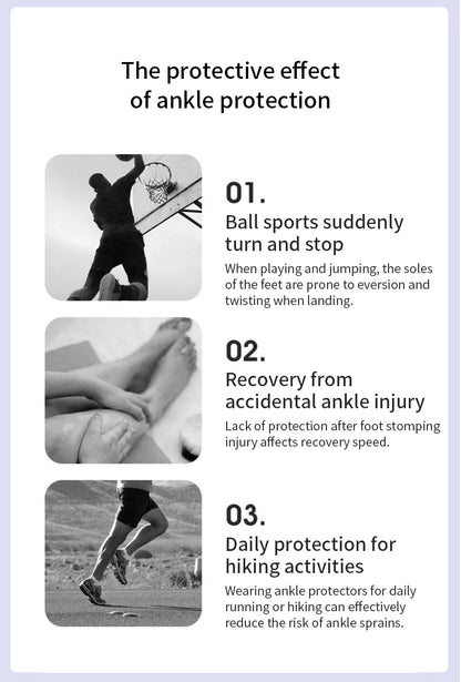 1pc Pressurized Bandage Ankle Support Ankle Brace Protector Foot Strap Elastic Belt Fitness Sports Gym Badminton Accessory