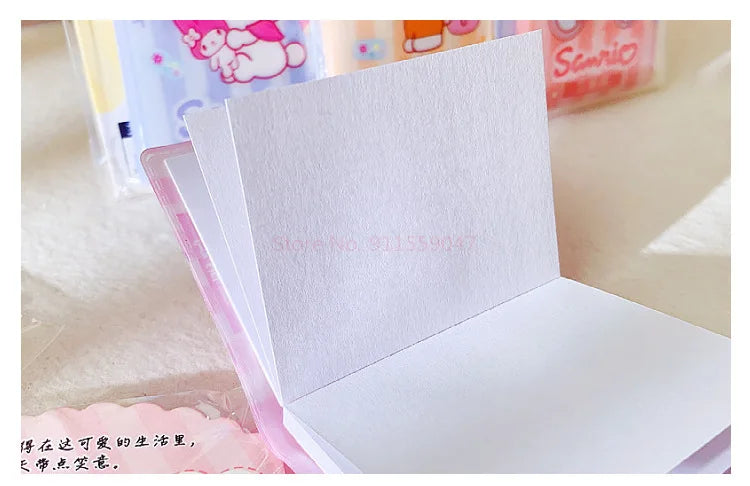 36pcs Sanrio Hello Kitty Kuromi Melody Mini Notebook Diy Kawaii Pocket Book Student Words Notebook Memo Student Stationery Gifts
