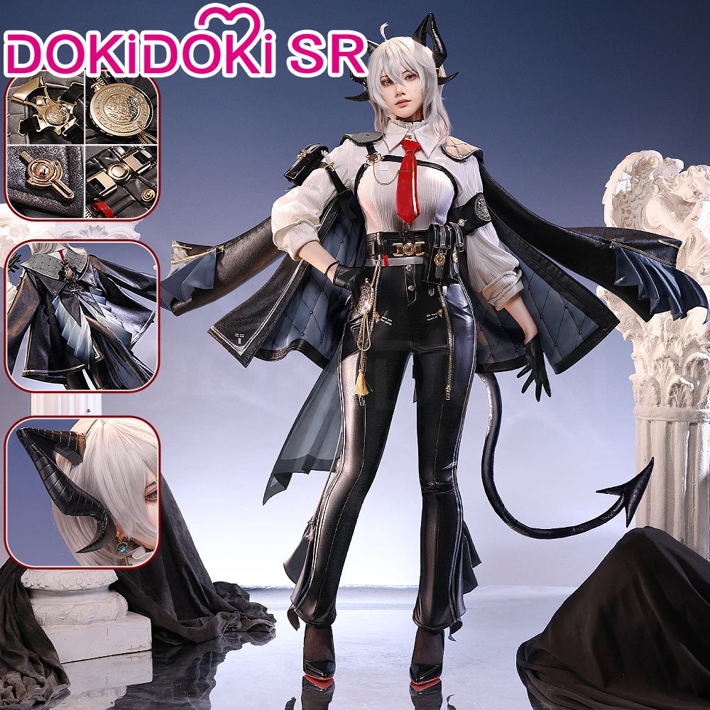 IN STOCK Zani Cosplay Costume Game Wuthering Waves DokiDoki-SR Women Costume Zani Cosplay Wig Metal Accessories Halloween