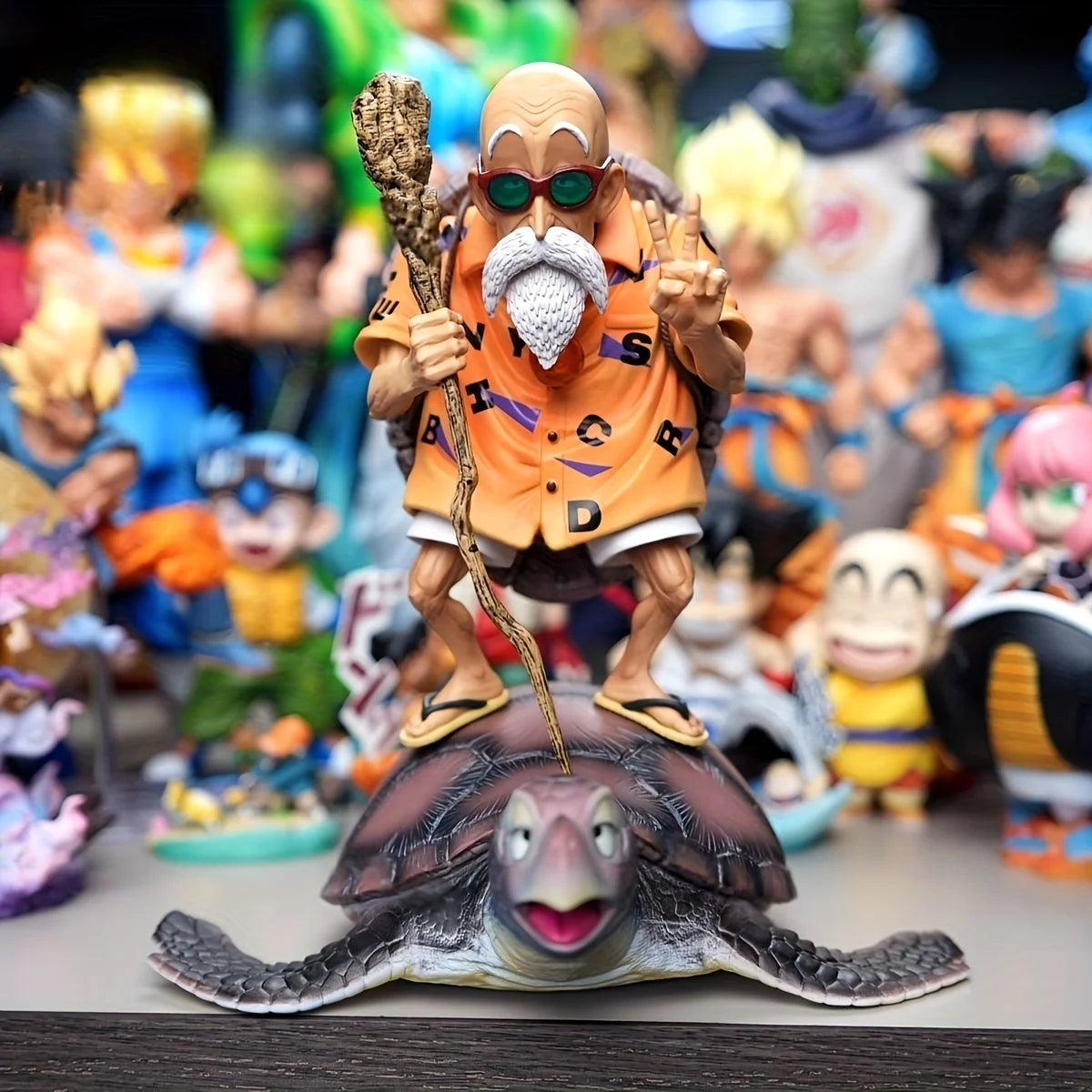 23.5cm/9.25in Anime Dragon Ball Z Kame Sennin Figure DBZ Master Roshi Action Figures PVC Statue Collection Model Toys Gifts