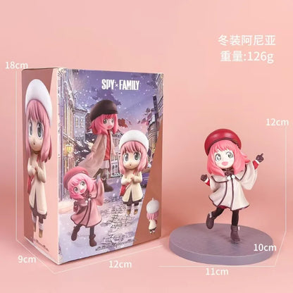 Manga Spy×Family Action Figures Forger Anya Detective Model Cute Anya Anime Figurine Toys PVC Collectible Ornament Birthday Gift