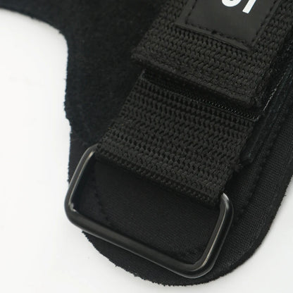 SKDK Gym Grips Cowhide Palm Guards Weightlifting Gymnastics Workout Gloves Fitness Training Equipment - black