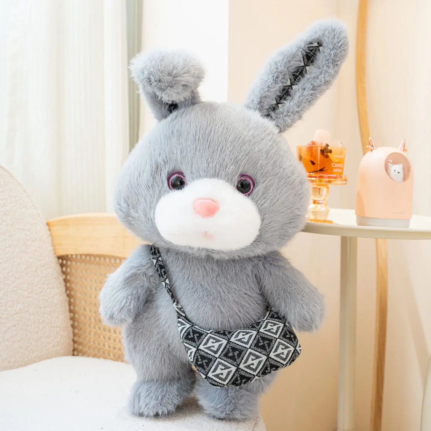 Rabbit Plush Toy Cartoon Stuffed Animal Toy and Hobby Plush Pillow Bed Sofa Back Cushion Kawaii Room Decor Kids Birthday Gift