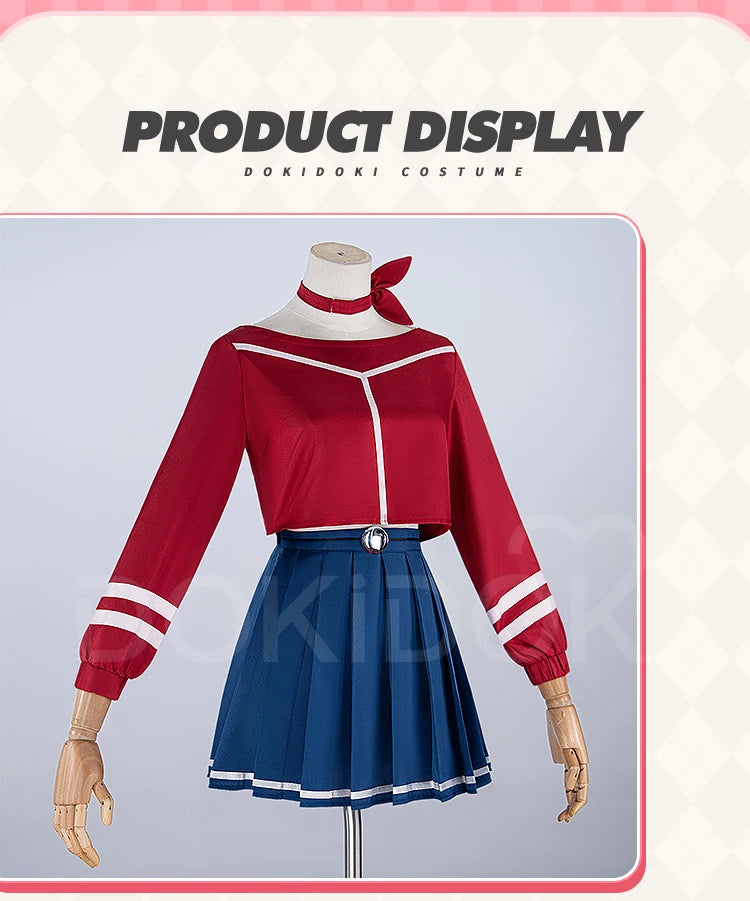 IN STOCK Mita Cosplay Costume Game MiSide【XS-3XL】DokiDoki-N Women Uniform Dress Mita Cosplay Hat Gloves Plus Size