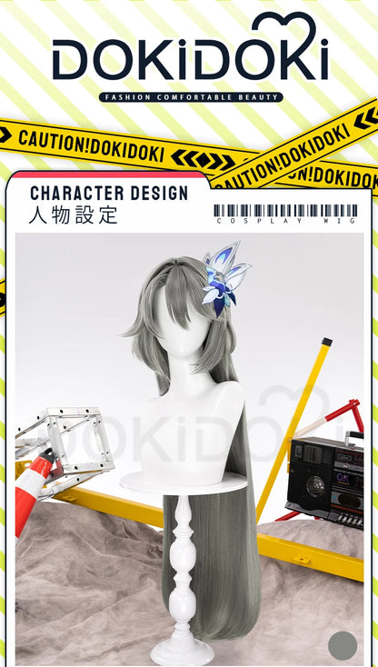 IN STOCK Vita Wig Game Honkai Impact 3rd Cosplay Wig DokiDoki Women 100cm Long Grey Hair Vita Cosplay Wig Free Wig Cap Christmas