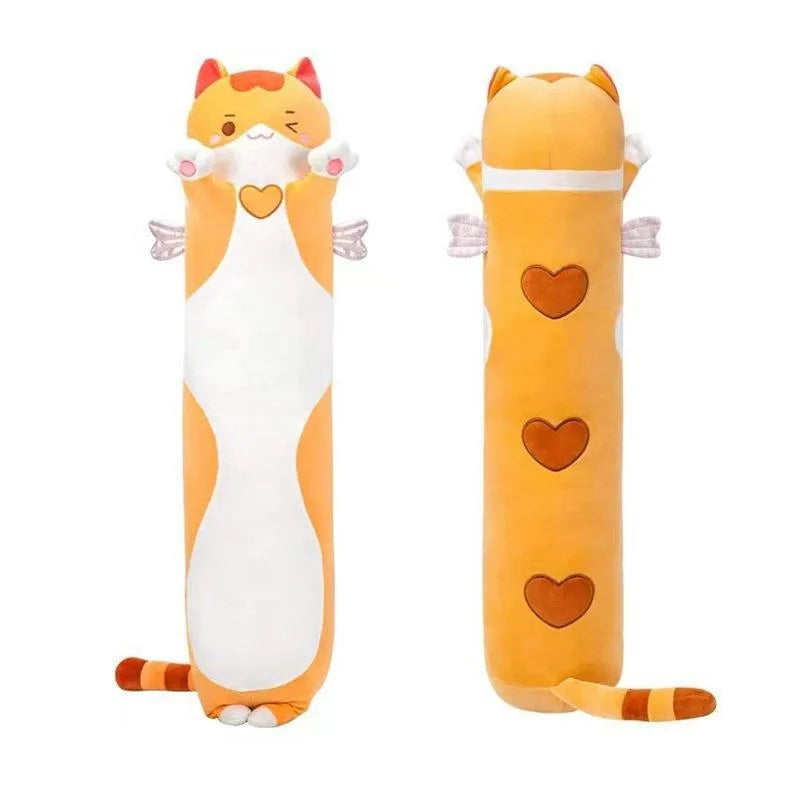 New Long Cat Plush Pillow Wings Colorful Sofa Pillow Bed Pillow Doll Plush Toy Doll Children's Birthday Christmas Gift