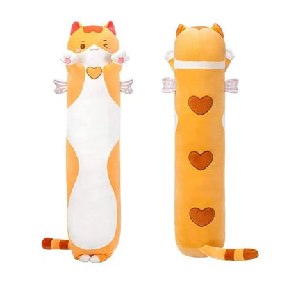 New Long Cat Plush Pillow Wings Colorful Sofa Pillow Bed Pillow Doll Plush Toy Doll Children's Birthday Christmas Gift